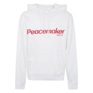 OAMC Peacemaker Logo Hoodie Women WHITE Sweaters & Knitwear